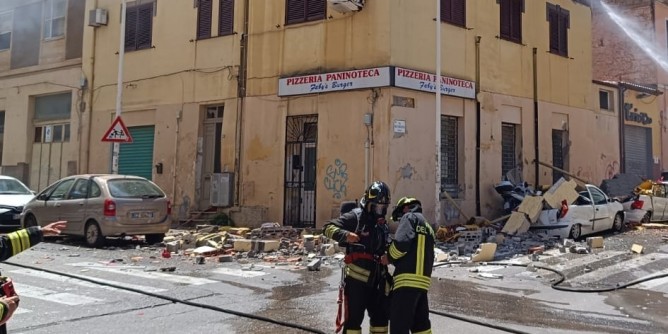 Esplosione in una palazzina di Sassari