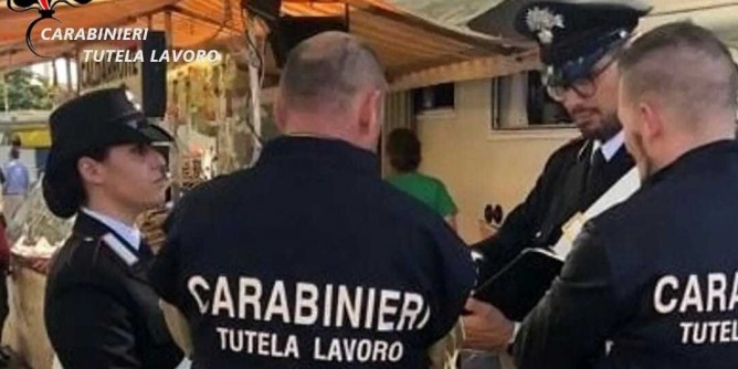 Lavoro: blitz in locali e negozi. 47 irregolari su 226 ispezioni