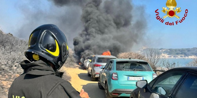 Infermo a Villasimius, bagnanti in fuga
