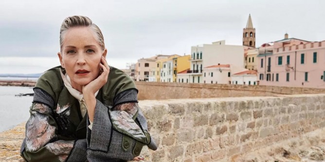 Le prime foto di Sharon Stone ad Alghero
