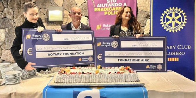 Successo solidale: 2.800 euro firmati Rotary Alghero