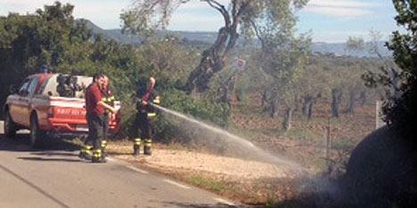 Piromani in azione a Valverde