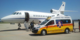 Volo d'urgenza Alghero-Linate