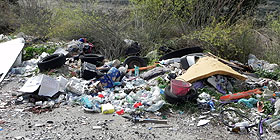 Discarica con vista nella Ittiri-Romana