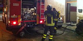 Abbanoa in fiamme a Cagliari
