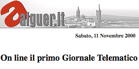 11 Novembre 2000. Online il 1° Giornale Telematico
