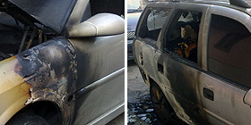Fiorino incendiato a Buddusò