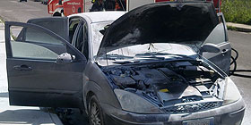 Kia Rio bruciata a Nuoro nella notte