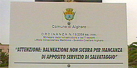 Spiagge free del litorale algherese poco sicure