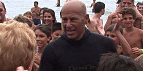 Il recordman Brancato da Olbia a Ostia a nuoto