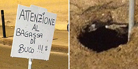 Buchi e voragini: foto-simbolo