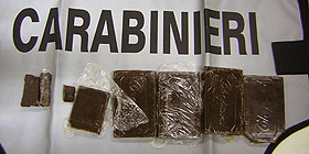 Idraulico con 2.5 kg di hashish