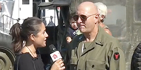 Sfilano i mezzi militari: raduno