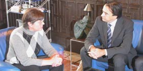 Tedde incontra la delegazione di Girona