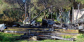 Valledoria: chiosco in fiamme