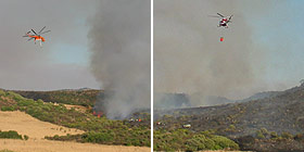 Incendio sullAlghero-Bosa