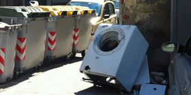 Lavatrice in via Sorso| Foto
