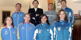 Tedde incontra le Nazionali italiana e spagnola di Nuoto per salvamento