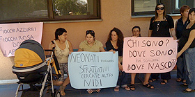 Mamme in sciopero della fame