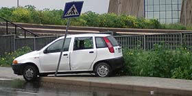 Primo incidente sulla nuova strada del Calik
