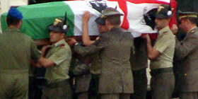 In Italia la salma del